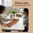 Set (72+8 Ajuny Wooden Mancala Board Game Classic Board Games, Portable Folding Travel Mancala Board with Marbles