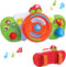 HAP-P-KID My First Baby Stroller Toy, Toddler Steering Driving Wheel, Car Seat Educational
