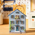 Flever DIY Dollhouse Kit - Romantic Molan House with Furniture