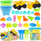 FHOZGECY Beach Toys, Sand Toys for Kids Boys and Girls with 2 Construction