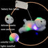 18'' WEWILL Light up White Puppy Dog LED Stuffed Animal with Colorful Night Light Glow Soft Plush Toy Gifts for Kids on