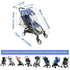 Universal Stroller Rain Cover - Compact Travel Cover for Toddler Umbrella Stroller, Waterproof Snow Wind Shield