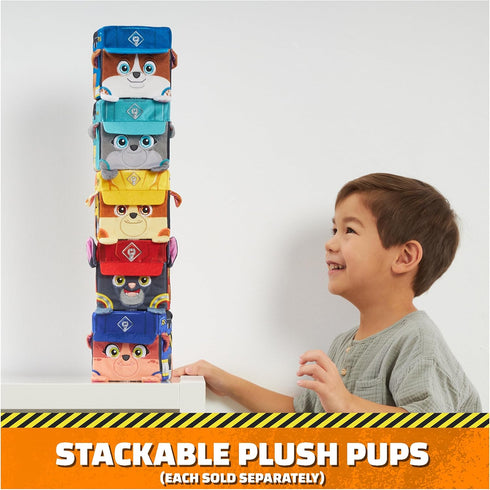 Rubble & Crew Stuffed Animals - Charger, 4-Inch Cube-Shaped Plush Toy for Kids Ages 3 and Up