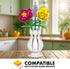 Set 104 Brickcraft Bricktanicals Yellow Rose Building Piece Flower Stem Model, Compatible Brick Bouquet Kit for Adults