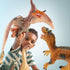 JOYIN Big Dinosaur Toys for Toddlers, 6 Piece Large Soft Dinosaur Figures with Educational Book, Realistic Toys for