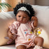 20 Inch 3+ BABESIDE Black Baby Dolls, Realistic Cute Soft Body Baby Doll Real Life Baby Dolls with Accessories for Year