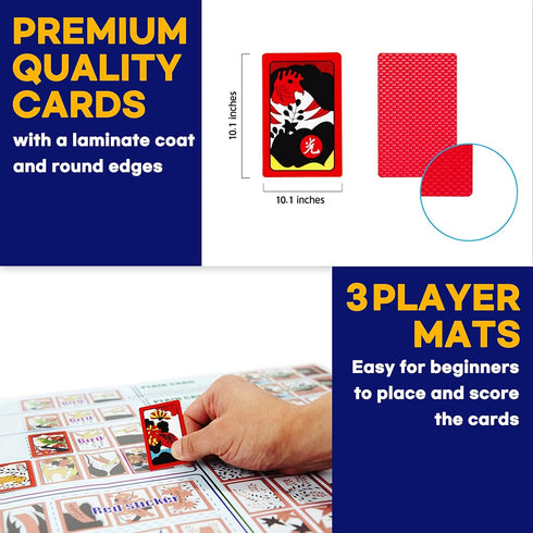 GEEKBEAR Hwatu - Korean Flower Card Game, Hanafuda Go Stop HWATOO - New Year Board Game from Minari Movie