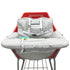 HIVVI 2-in-1 Portable Grocery Cart Seat Cover and Baby Highchair Cover (Gray Chevron)