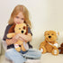 10 inches Hopearl Adorable Bear Toy Gift with Broken Arm, Soft Stuffed Animal, Comforting Companion, Brown