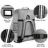 SINVICKO Backpack Car Seat Travel Bag,Padded Car Seats with Steel Cable Handle and Reflective Stripes, Large Durable