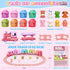 Set 2-4, Counting 1 2 3 Train for Girls Electric Toy Train with Farm Animals & Music & Lights, Montessori & Sorting