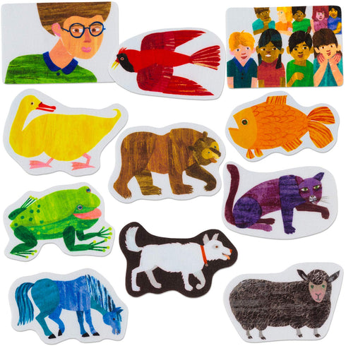 Little Folk Visuals Brown Bear, Brown Bear, What Do You See? Precut Flannel/Felt Board Figures, 11 Pieces Set