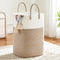 Laundry Basket,Woven Cotton Rope Laundry Hamper,Versatile Storage for Dirty Clothes,Baby Toys,and Blankets