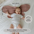 2-in-1 3-Layer, 26x12, (Pack 2, Burp Cloth to Bib, Water-Resistant XL Cotton Muslin Soft & Absorbent of Clay