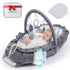 Nebulita Newborn Lounger Leaf Gray - Flexible & Portable w/Infant Support Cushion, Soft