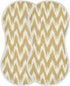 decor gift 4 Pack 22x11in Cotton Burp Cloths Baby Easy Care Beige Ikat Simple Line Burp rag for Unisex Babies