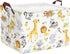 Clastyle Rectangular Baby Storage Basket, Large Collapsible Kid Toy Bin, Nursery Classroom Books Shelf, Giraffe Lion