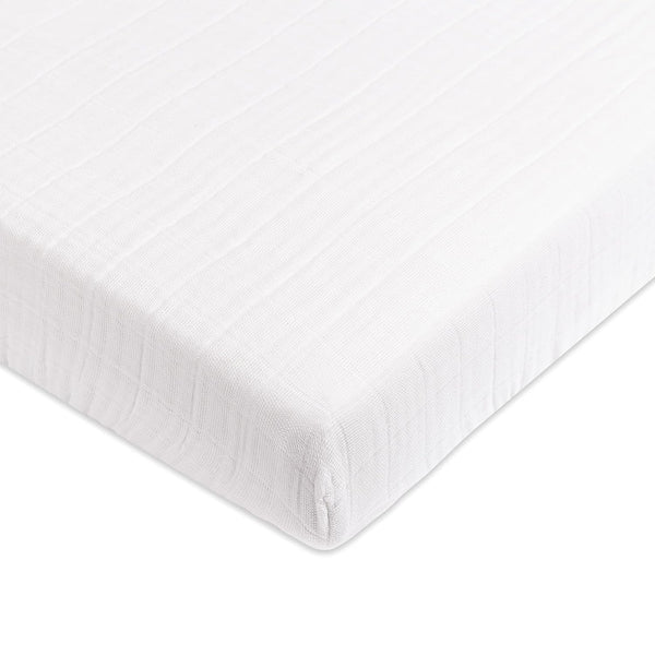 Babyletto 100% Organic Cotton Mini Crib Sheet, GOTS-Certified, Fitted 360, Ultra-Soft and