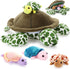 Aoriher 5 Pieces Plush Turtle Set Stuffed Turtle 12 Inch Stuffed Sea