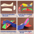 BAPHILE 12 Pack DIY Wood PlanesMini Airplane Paint and Decorate Wooden Airplane Craft Kits with Decorate Tools for Kids