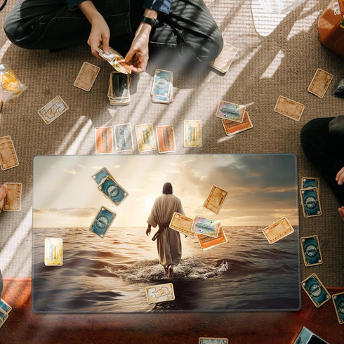 MTG Playmat 27.5" x 15.74" for TCG, Non-Slip Rubber Base Commander Playmat HD Cover for Magic The Gathering