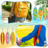 Bucherry 36 Pcs Beach Favors Keychain Gifts Set, Wooden Surfboard, Slippers, Sea Turtle, Coconut Tree Keychains (Flower)