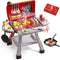 CUTE STONE Kids BBQ Grill Playset - Realistic Smoke Toy BBQ Grill with Accessories for Indoor Outdoor Pretend Play