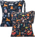 2pcs Waterproof Reusable Cloth Diaper Wet Dry Bags with Two Zippered Pockets for Travel Beach Pool Daycare - Animal
