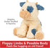 GUND Cozys Collection Cow, Stuffed Animal for Ages 1 and Up, Spring Decor Plush Toy, Cream/Blue, 10”