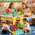 ORZbb 3-5 5-7 8-13 Magnetic Blocks, Magnet Cubes Building Blocks Toddler Travel Toys for Year Old Boys Girls