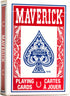 Maverick Playing Cards - Standard Index, Red and Blue - 12 Pack