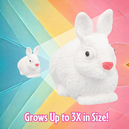 24 Pack Easter Super Grow Eggs Hatch & Grow Surprise Pets (Chick, Duck, Bunny) Egg Hunt Prizes for Kids, Non-Candy