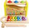 TOWO Wooden Hammer Ball and Xylophone Set - Mallet and Pegs Pound