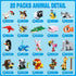 HOGOKIDS 20 Pack Animals Building Blocks - Party Favors for Kids, Easter Gifts, Goodie Bags, Classroom Prizes for Ages