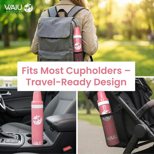 6 oz 24 8 Waiu Insulated Stainless Steel Baby Bottle Keeps Drinks Cold Hours, Hot Hours BPA-Free, Vacuum Insulated