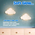 Tip perk Floating Cloud Wall Lamp for Baby Nursery | Cute Floating Cloud Lamp for Kids Bedroom | Battery-Operated
