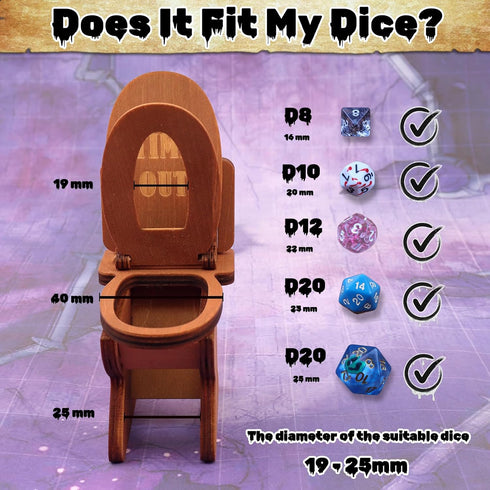DND Dice Jail: Dice Chair of Shame with Dunce Hat, DND Accessories for Dungeons and Dragons