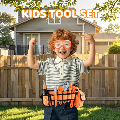 Set 3 4 5 3 4 5 Kids Tool Toddlers Tool Kit Kids Toddlers Tool Belt Year Old Construction Tools Toys for Boys Birthday