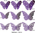 72 Pieces 3D Butterfly Wall Decals - Decorative Stickers in 3 Sizes for Home, Nursery, and Kids Room Decor (Purple)