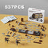Battle Army Clone Platoon Attack Craft Building Kit, 32-Piece Troop Carrier with 2 Droidekas for Kids 6-12