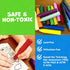 1-3 16pc 4-8 1-3 2-4 Jumbo Crayons For Toddlers - Toddler Crayons For Kids Ages - With Printed & PDF Crayon Color