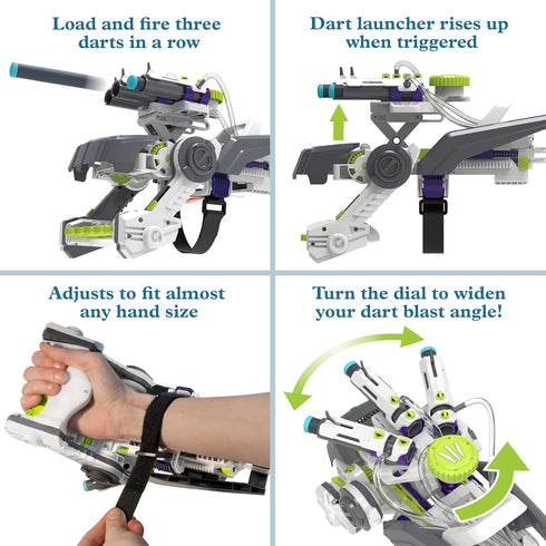 Thames & Kosmos Ultra Bionic Blaster STEM Experiment Kit | Construct a Robotic Foam Dart Blasting Glove | Challenging