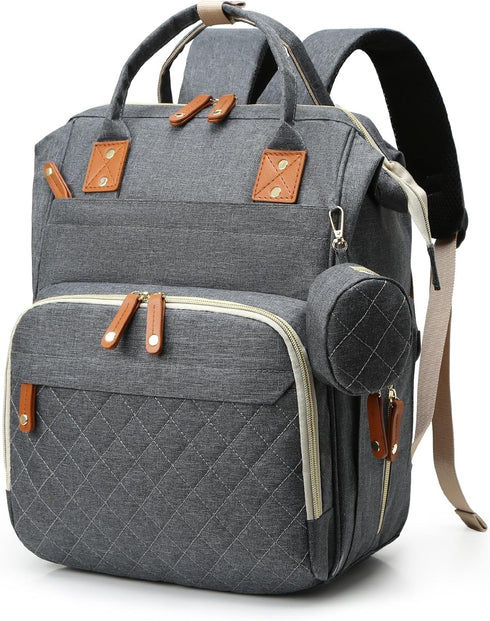 GLIXAVIA Diaper Bag Backpack with Changing Pad Large Capacity, 16 Pockets, USB Port,