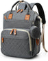 GLIXAVIA Diaper Bag Backpack with Changing Pad Large Capacity, 16 Pockets, USB Port,