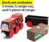 1 Set Sets Series - Wooden Train with Cargo - Compatible with All Wooden Train - (T.N. Theresa)
