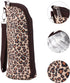 Insulated Waterproof Oxford Cloth Feeding Bottle Pouch with Leopard Print for Travel Nursing Breastmilk Storage Bag