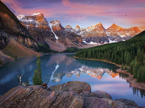 Buffalo Games - Mountains On Fire - 1000 Piece Jigsaw Puzzle – Multicolor, 26.75"L X 19.75"W
