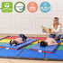 ECR4Kids 4-Section, 2in, Premium Folding Rest Mat, Sleeping Pad, Blue/Red