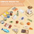 Set Pithfor Wooden Play Food for Kids Toddlers, Grocery Store Pretend Play Food, Pretend Grocery Shopping & Play