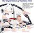 6 Tummy 0-6 6-12 Poycuna Black and White Baby Gym Play Mat with Toys Time Activity Mat for Babies Months High Contrast